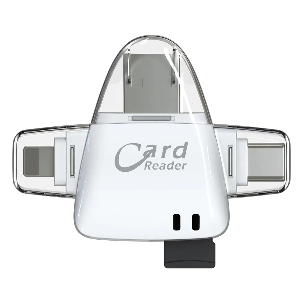 Vente chaude USB 2.0 3 en 1 lecteur de carte micro usb otg Compatible-SD TF lecteur multi carte écrivain R18 pour téléphone portable tablette