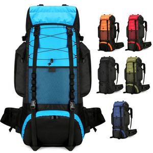 70L Internal Frame Hiking Backpack Camping Rucksack Bungee Cord Padded Hip Belt Compass <b>Clip</b> for Trekking Mountaineering Travel - Product Image 1