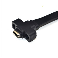 Montaje de panel hembra tipo E a tipo C, cable de montaje de panel hembra con deflector para funda de ordenador