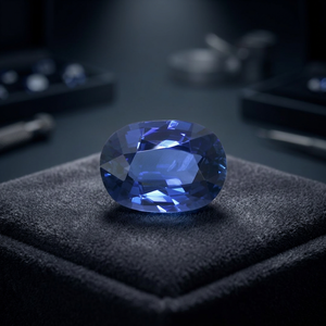 High Clarity Blue Sapphire Oval Shape Gemstone Custom Sizes for Jewelry Design & <b>Craft</b> - Product Image 1