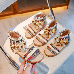 Zapatos versátiles de princesa para niñas en la colección de sandalias de verano - zapatos de suela blanda con volantes para niñas pequeñas - Product Image 5