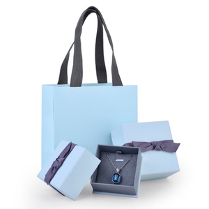 Custom Royal <b>Blue</b> Rectangle Jewelry Packaging Case for Necklace Ring Pendant <b>Storage</b> <b>Boxes</b> - Product Image 1