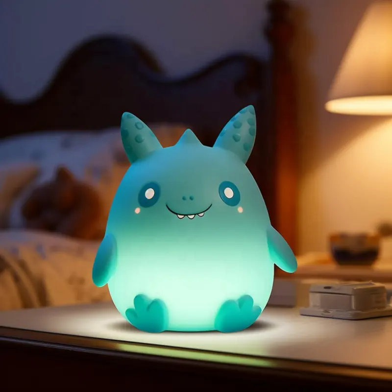 Biumart Fabrikant Redelijke Prijs Kloppen Nachtverlichting Nieuwe Creatieve Usb Oplaadbare Monster Baby Nachtlampje