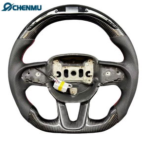 Volant de course en fibre de carbone personnalisé couverture en cuir Napa parfaitement adapté pour Dodge Charger Charger SRT <span class=keywords><strong>RT</strong></span> - Product Image 1