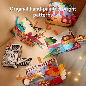 Sách vải cảm giác đuôi thú 3D mềm mại Tumama Kids, sách tắm vải cho bé, sách vải đầu tiên cho bé, đồ chơi sách vải - Product Image 3