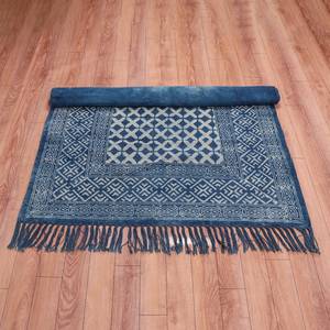 Aztec <b>Block</b> Print Cotton Dhurrie Rug Handmade Boho Area Carpet Floor Rug Home Decor - Product Image 2