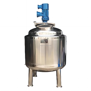 Tangki Pencampur DZJX 100 200 500 1000 2000 L dengan Sistem Pemanas, Pengaduk Emulsifier, Pemanas Mixer 300 Liter untuk Susu Kental Manis - Product Image 1