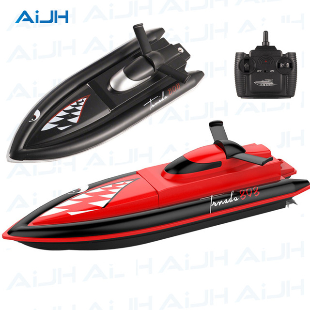 AiJH Remote Control Ship High-speed Rc Racing Ship Racing Speedboat Waterproof Boat Rc Ship Model Toys