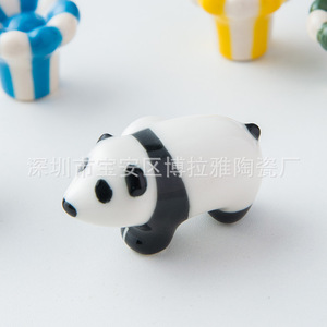 Bora – poignées de meuble en céramique, boutons colorés en forme de Panda, pour porte de tiroir, décoration de chambre d'enfant, LS163 - Product Image 5