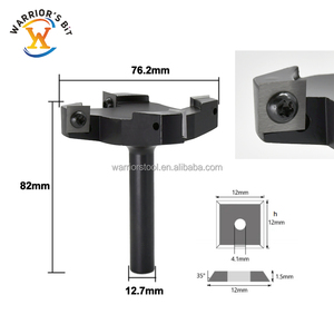 Warrior's <strong>Bit</strong> Carbide Insert Slab Leveler Milling Cutter <strong>Wood</strong> <strong>Bit</strong> Woodworking Tool CNC Spoilboard Surfacing Router <strong>Bit</strong> - Product Image 3