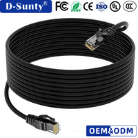 Câble Ethernet Cat5 extérieur RJ45 moulé, cordon de raccordement modulaire 8 conducteurs, câble réseau CCA solide
