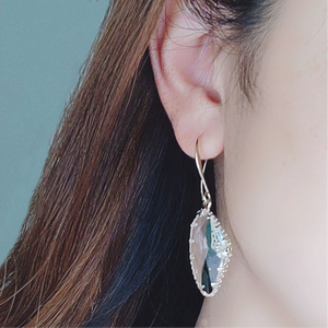2019 vender geométrica cristal gota pendiente para las <span class=keywords><strong>mujeres</strong></span> elegante grande de piedras preciosas colgante anzuelo pendiente - Product Image 6