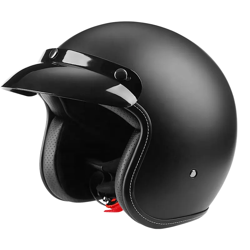 ABS Trọng lượng nhẹ Retro xe máy an toàn lái xe Mũ Bảo Hiểm Nửa mở mặt xe máy Mũ bảo hiểm