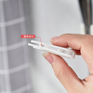 Adhesive Shower <b>Curtain</b> Clips White L Shape <b>Plastic</b> Windproof Splashproof Bathroom Use - Product Image 2
