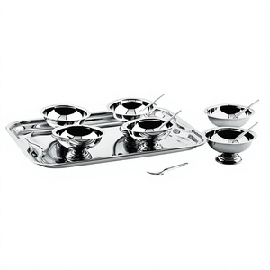 Ensemble de 13 pièces avec cuillères, pour crème glacée, Jumbo, désert, qualité supérieure - Product Image 1