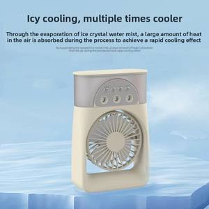 Nouveau humidificateur de bureau portable, ventilateur de refroidissement par pulvérisation, ventilateur de <span class=keywords><strong>climatisation</strong></span> rechargeable par USB, souffleur d'air, ventilateur de refroidissement avec lumière - Product Image 5