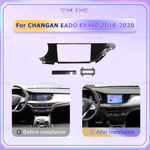 Cadre d'écran tactile stéréo de voiture de prix <span class=keywords><strong>direct</strong></span> d'usine pour CHANGAN EADO EV460 2018-2020 UV noir 9 pouces cadre de Fascia de panneau d'autoradio - Product Image 4