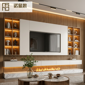 Custom Size Solid Wood Modern Luxury TV <strong>Cabinet</strong> <strong>Wall</strong> Mounted TV Stand <strong>Display</strong> <strong>Cabinet</strong> for Living Room Bedroom - Product Image 1