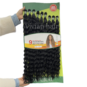 El pelo más sintético del mundo con aplique resistente al calor Vivian Hair se siente como paquete de cabello humano con cierre - Product Image 1
