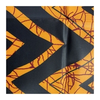 Bintarealwax-tela de poliéster para vestido de Guinea, tejido de poliéster, redondo, redondo, color amarillo, respetuoso con el medio ambiente