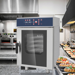 Lò nướng hấp điện thương mại 5 khay mới, lò nướng đối lưu nhiệt kết hợp hấp gà cho thiết bị nhà bếp tiệm bánh - Product Image 1