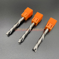Fresa de compresión de 2 filos de corte ascendente y descendente, fresa espiral para trabajar la madera, broca de router CNC para mecanizado de materiales de madera