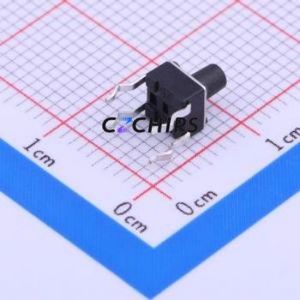 TSA451G60-250 Tactile Switch Through hole-4P,4.5x4.5mm Switch Single Pole Single Throw Round Button 2.5N Through Hole - Product Image 2