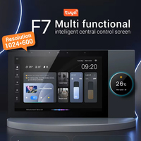 Écran de contrôle central intelligent multifonctionnel LangYeao 6/7/8/10 pouces, passerelle Zigbee WiFi RS485 compatible avec Tuya Alexa