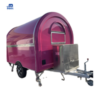 MAICHE SL-6 Remorque alimentaire mobile personnalisable pour la vente de frites, barbecue, crêpes et gaufres, idéale pour la restauration rapide de rue, 110v/220v, garantie 13 mois