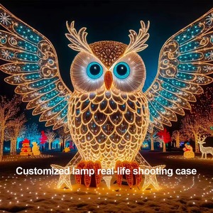 Panjixin - Luz LED Personalizada con Motivo Navideño de Renos y Trineo de Santa Claus en 3D, IP65, para Exteriores, 1.5 m, para Uso Comercial, Decoración Navideña - Product Image 5