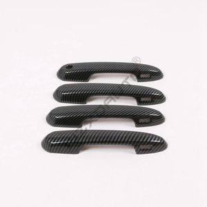 WZXD Carbon Car <b>Door</b> Handle Cover With Smart <b>Sensor</b> Smart Hole Handles Trim Accessories for Land Cruiser LC300 2022 2023 - Product Image 6