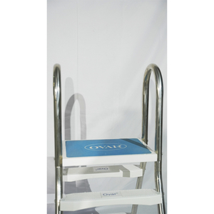 Chất lượng cao thép không gỉ ABS bước trên mặt đất hồ bơi thang với boong - Product Image 2