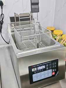 <span class=keywords><strong>Friteuse</strong></span> à levage automatique Fritteuse Fritteuse <span class=keywords><strong>belge</strong></span> <span class=keywords><strong>Friteuse</strong></span> commerciale avec réservoir unique pour restaurant Friggitrice - Product Image 4