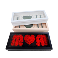 Boîte Cadeau Rectangulaire en Papier pour Bouquets - Boîte Cadeau pour Fleurs 'Je t'aime' - Vente en Gros
