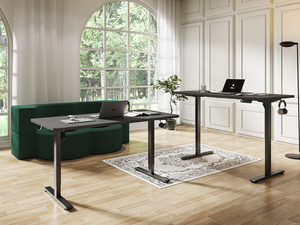 Bureaux de travail ergonomiques réglables en hauteur NBHY à prix d'usine pour espaces commerciaux et bureaux – Bureau assis-debout à moteur unique - Product Image 2