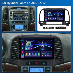 Android14 Carplay đài phát thanh tự động cho Hyundai Santa Fe 2 2006 2012 bảng điều khiển xe đa phương tiện Máy nghe nhạc stereo DSP 2DIN GPS Wifi - Product Image 2