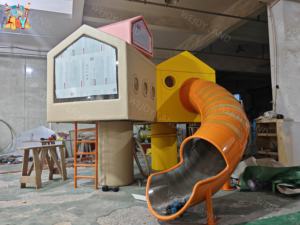 ศูนย์รับเลี้ยงเด็กทารกสนามเด็กเล่นในร่มอุปกรณ์สำหรับเด็กสนามเด็กเล่นในร่มที่อ่อนนุ่มสนามเด็กเล่นอุปกรณ์สำหรับเด็กในบ้านเด็กเล่นแบบนุ่มพร้อมสไลเดอร์ - Product Image 4