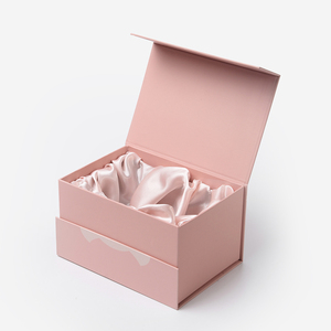 Hair Extension Packaging Hair Packaging Box Custom Logo Premium Luxury Pink Cardboard Paper Gift Wig Hair Extension Magnetic Packaging Box
