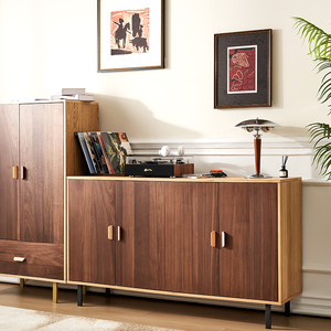 Modern American Style Luxury High Quality HDF Large Capacity Eco-Friendly Living Room <b>Sideboard</b> Cabinet Living Room <b>Sideboard</b> - Product Image 1