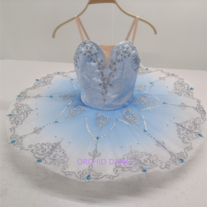 Bon marché de haute qualité 7 couches enfants filles enfants dégradé <span class=keywords><strong>rose</strong></span> bleu oiseau Performance porter ballet danse <span class=keywords><strong>tutu</strong></span> - Product Image 1