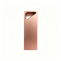 Boîtier de clé USB en alliage de zinc en gros, directement de l'usine, triangle creux, logo personnalisé
