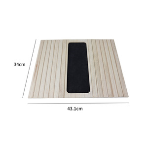 Reposabrazos de sofá de madera de bambú plegable, bandeja, mesa, brazo de sofá, aperitivos, bebidas, Bandejas para servir para accesorios para el hogar - Product Image 4