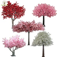 Usine Pas Cher Prix Personnalisé 3-6m Grand Blanc Artificiel Faux Arbre De Fleurs De Cerisier Pour La Maison Hôtel Centre Commercial Décoration De Mariage