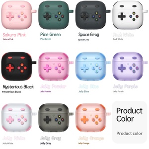 Funda Protectora Compatible con 4 Auriculares, Estilo Gaming, Silicona de Gel Transparente, Diseño de Dibujos Animados - Product Image 2
