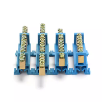 Barre omnibus DIN 6*9mm 35mm 10P en laiton, bornier de raccordement électrique neutre et de mise à la terre, personnalisable
