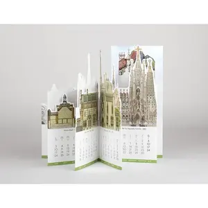 Calendrier de bureau pliable, merchandising personnalisé - Product Image 2