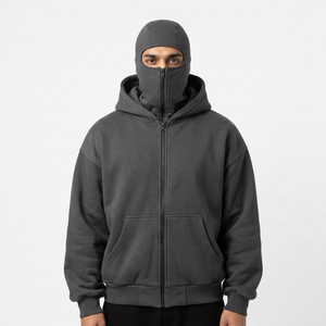 Vente en gros de cagoules personnalisées avec logo, masques faciaux, sweats à capuche, mode streetwear pour hommes - Product Image 1