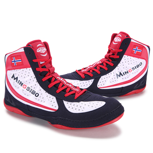 Chaussures de boxe et de Sanda pour hommes, modèle professionnel OEM/ODM, haute performance, pour la lutte et la boxe – Créez vos propres chaussures. - Product Image 4