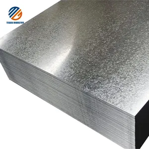 Dx51d Z275 galvanizli çelik levha/plaka çinko demir çatı kaplama levhası Zinc 3d Z150 24 ölçer 4X8 Metal çatı sac