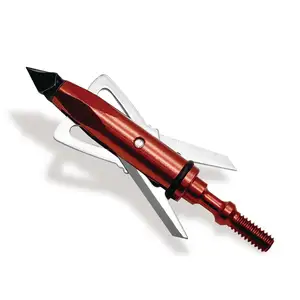 Özel tasarım 6 adet 2 inç 2 bıçak 100 tahıl okçuluk Broadhead alüminyum ok ucu bıçak ok uçları Broadheads